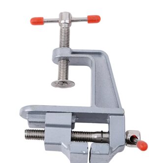 Zilver 30Mm Mini Aluminium Bankschroef Tafel Bankschroef Diy Craft Mould Vaststelling Reparatie Tool