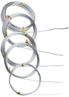 Zilver Aluminium Ambachtelijke Draad 1 Mm 1.5 Mm 2 Mm 2.5 Mm En 3 Mm In Dikte Aluminium Draad Rolls voor Diy Sculptuur En Ambachtelijke