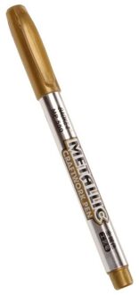 Zilver Goud Permanente Metallic Marker Pennen 0.7/1.0/2.0Mm Student Schets Graffiti Art Markers Haak Liner Pen japanse Briefpapier