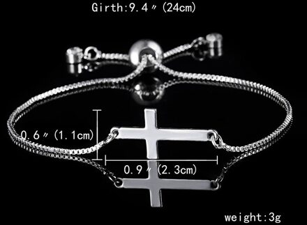 Zilver Kleur Sieraden Cross Chain Armbanden Voor Vrouwen Mode Bruiloft Banket Charm Armbanden & Bangles Valentijnsdag BR18Y0304-1