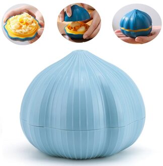 Zilver Knoflookpers En Slicer 2 In 1 Multifunctionele Knoflookpers Knoflook Keuken Koken Tool blauw Garlic Press