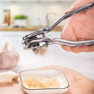 Zilver Knoflookpers En Slicer 2 In 1 Multifunctionele Knoflookpers Knoflook Keuken Koken Tool Garlic Press C