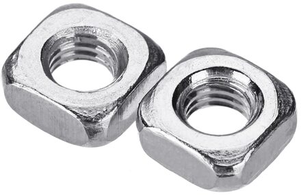 Zilver M4 304 Rvs Vierkante Moer Machine Schroef Noten 50 Stks