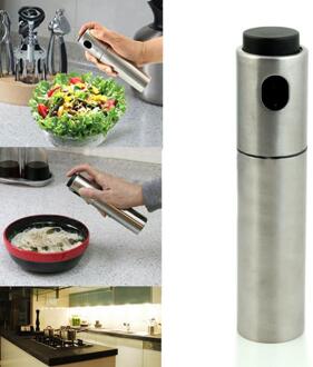 Zilver Olie Spuiten olie dispenser Rvs Fles Azijn KY Olijf Koken Pot BBQ Tool Kan Pot Keuk Tool stijl 1