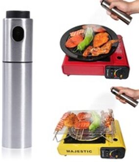 Zilver Olie Spuiten olie dispenser Rvs Fles Azijn KY Olijf Koken Pot BBQ Tool Kan Pot Keuk Tool stijl 2
