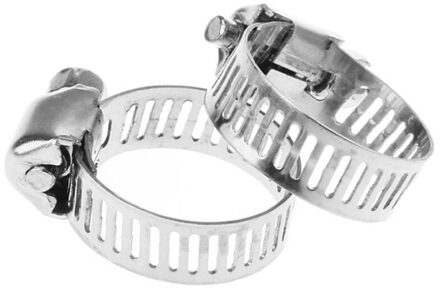 Zilver Rvs Drive Slangklem Fuel Line Worm Clip 3/8-5/8 Inch Onderdelen