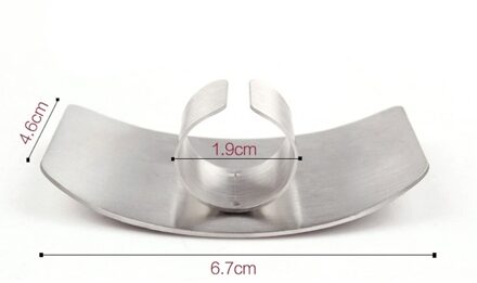 Zilver Rvs Koken Gereedschap Groente Finger Guard Gadgets Voor Persoonlijke Hand Veilig Makkelijk Snijden Keuken Accessoires