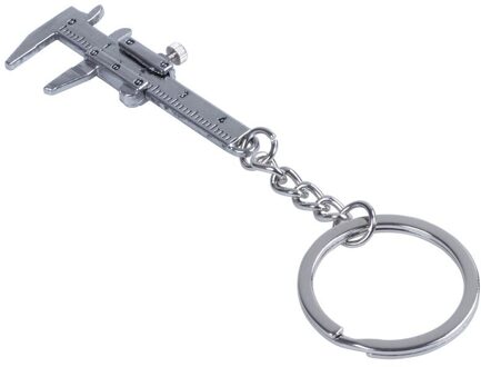 Zilver Simulatie Schuifmaat Model Heerser Slide Sleutelhanger