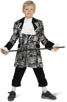 Zilver Zwarte Barok Kostuum Kind Multikleur - Print