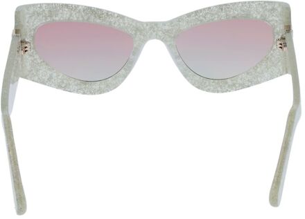 Zilveren Acetaat Zonnebril - One Size