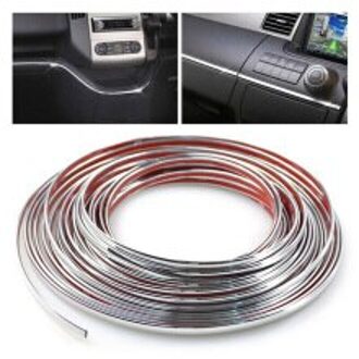 Zilveren Auto Pvc Decoratieve Strip Beschermende Accessoire Onderdelen Vervanging