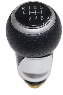 Zilveren Auto Shift Pookknop Hendel Gaitor Boot Cover Voor Vw Golf 5 MK5 2004 Decoratie Accessoires 6 speed knob