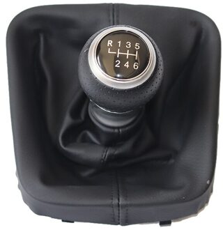 Zilveren Auto Shift Pookknop Hendel Gaitor Boot Cover Voor Vw Golf 5 MK5 2004 Decoratie Accessoires 6 speed reeks