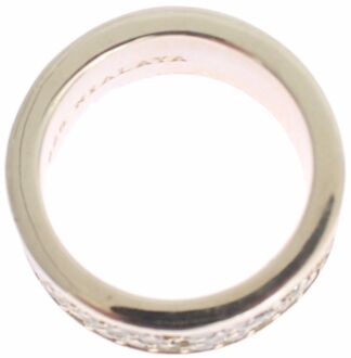 Zilveren Dames CZ 925 Sterling Ring Zwart - EU 38 / UK 5