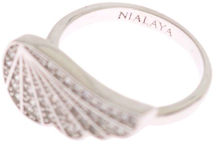 Zilveren Dames Wing Heldere CZ 925 Zilveren Ring - EU 40.5 / UK 7