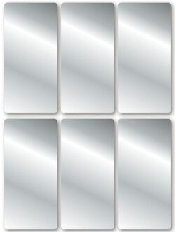 Zilveren etiketten - 18x stuks - Zilveren stickers - 2.5 x 5.5 cm