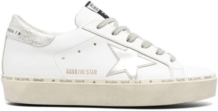 Zilveren Hi Star Sneakers Golden Goose , White , Dames - 39 EU