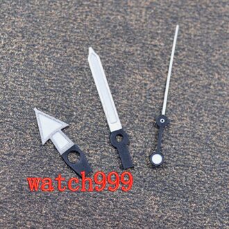 Zilveren Horloge Handen Fit NH35 NH36 Beweging Groene Lichtgevende Hand