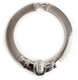 zilveren ketting choker Givenchy Pre-owned , Gray , Dames - ONE Size