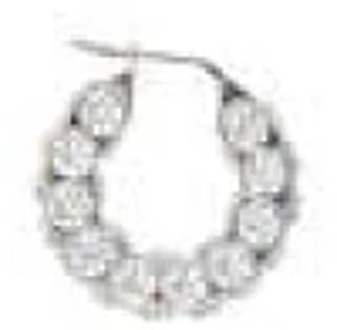 Zilveren Kristallen Hoepeloorbellen Amina Muaddi , Gray , Dames - ONE Size