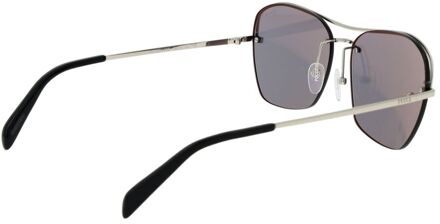 Zilveren Metalen Zonnebril - maat