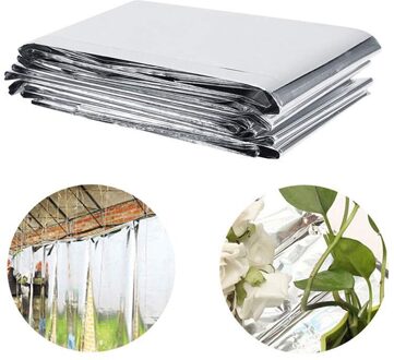 Zilveren Plant Hydrocultuur Sterk Reflecterende Mylar Film Groeien Licht Accessoires Kas Reflectie Coating Plant Covers Levert
