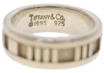 Zilveren Tiffany Co. Ring Tiffany & Co. Pre-owned , Gray , Dames - ONE Size
