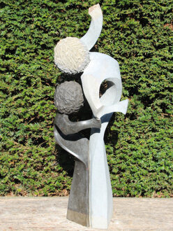 Zimbabwaans beeld Lovely Couple, 80 cm