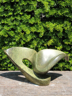 Zimbabwaans ornament Leaf, 20 cm