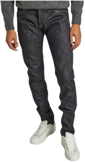 Zimbabwe Slim Tapered Jeans Momotaro Jeans , Black , Heren - W29 L32,W34 L32