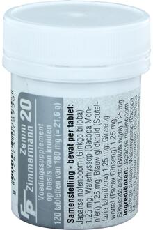 Zimmermann - Zemm FP 20 - 120 tabletten