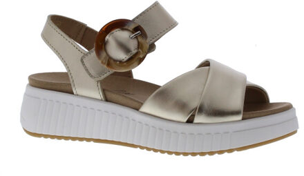 Zina kruisband soft | maat: | | dames | leer Goud - 38