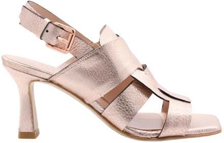 Zinda Verhoog je stijl met hoge hak sandalen Zinda , Beige , Dames - 36 EU