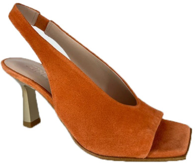 Zinda Verhoog je stijl met hoge hak sandalen Zinda , Orange , Dames - 37 Eu,36 EU
