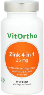 Zink 4 in 1 - 60 vegicaps - Mineralen - Voedingssupplement