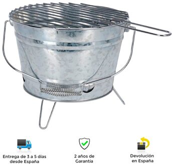 Zink Bbq Emmer, Vouwen Benen, Originele, , Tough, Grill, Vlees, Groenten, laptop, Praktijk, Schoon