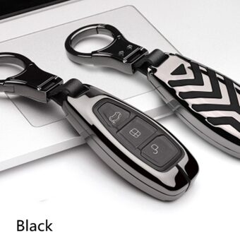 Zinklegering Auto Sleutel Cover Case Voor Ford Fiesta Focus 3 4 Mondeo Ecosport Kuga Focus St Autosleutel Smart remote Key Case Fob Sleutelhanger