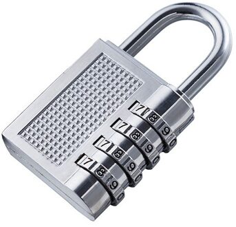 Zinklegering Elektronisch Slot 4 Cijfers Combinatie Wachtwoord Hangslot Lock Koffer Bagage Codeslot Kast Anti-Diefstal