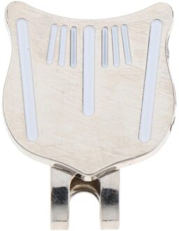 Zinklegering Golf Hoed Clip Met Marker Putting Uitlijnen Gereedschap Putting Bal wit