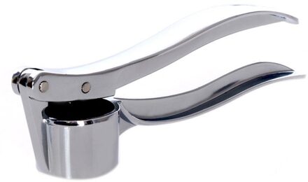 Zinklegering Knoflookpers Crusher Mincer Dunschiller Gember Knoflookpers Crusher Squeezer Stamper Thuis Keuken Tool Keuken zilver