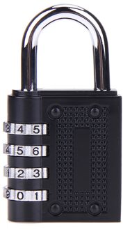 Zinklegering Lock 4 Dial Digit Wachtwoord Combinatie Hangslot Koffer Bagage Metalen Code Lock Mini Coded Ingetoetst Anti-Diefstal sloten