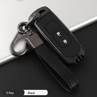 Zinklegering + Silicagel Cover Auto Remote Key Case Cover Voor Mazda CX-5 2 3 6 Demio CX-3 CX3 CX5 CX-7 CX7 CX8 CX-9 MX5 Axela 2 Key zwart