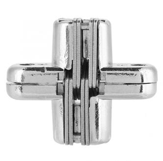 Zinklegering Verborgen Scharnieren Verborgen Cross Deur Scharnier Lager Zilveren Deur Scharnier M
