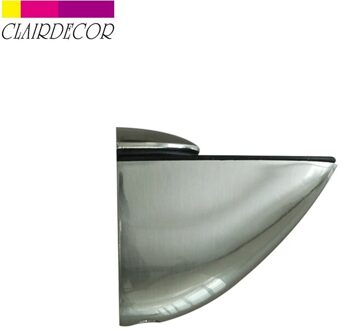 Zinklegering Verstelbare Glasklemmen Glas Plated Beugels Satijn Nikkel Legering Plank Houder Ondersteuning Klem Houder Voor Glazen Planken