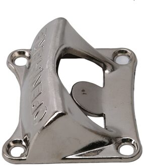 Zinklegering Vintage Brons Wandmontage Opener Wijn Voor Bier Soda Glas Cap Flesopener Keuken Accessoires Levert Bar zilver