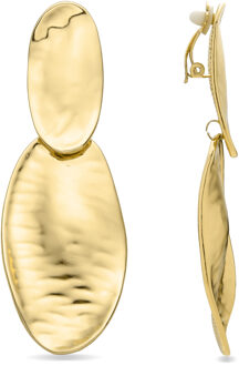 Zinlay oorbellen afgewerkt in 18k geel goud