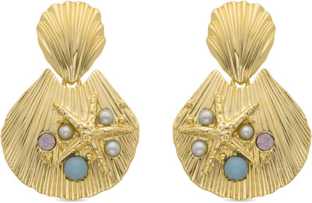 Zintol oorbellen afgewerkt in 18k geel goud Veelkleurig - One Size