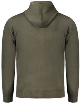 Zip-up Hoodie Casual Stijl Donkergroen - 2XL