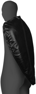 Zip-Up Volledige Arm en Schouder Mouw Beperking - Zwart