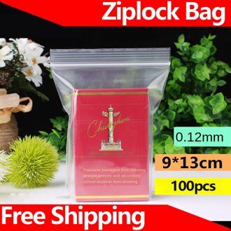 Ziplock Zak Doorzichtige Plastic Zak Plastic Verpakking Zak 9X13Cm Extra Dikke 0.12Mm Kleine Plastic Stofdichte Tas voedsel Bag100pcs
